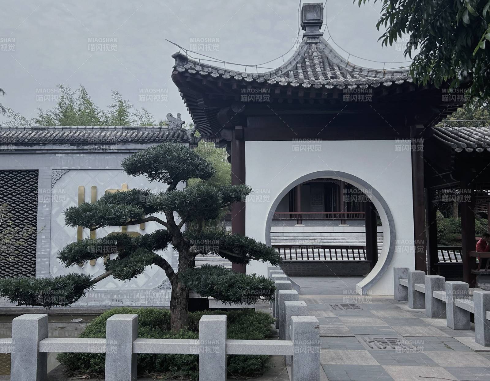 古韵园林景图片