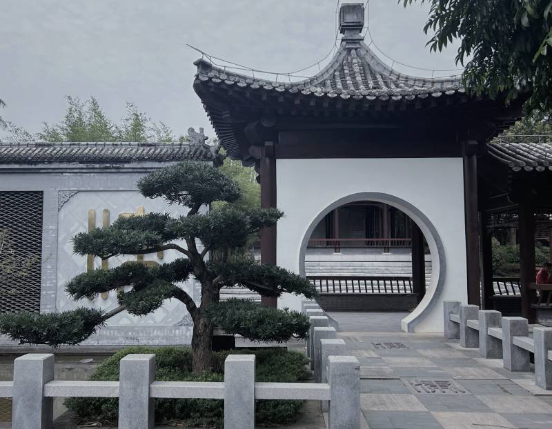 古韵园林景图片