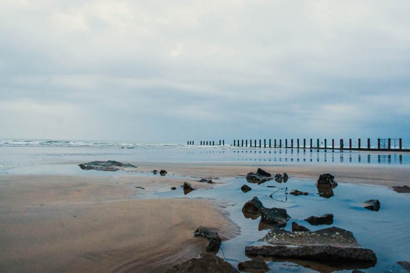 海滩上的宁静早晨图片
