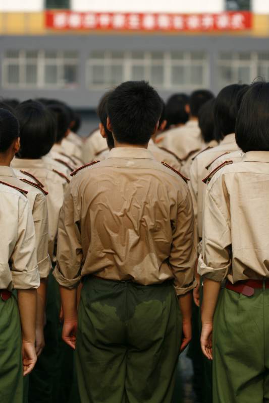 军训队列整齐划一图片