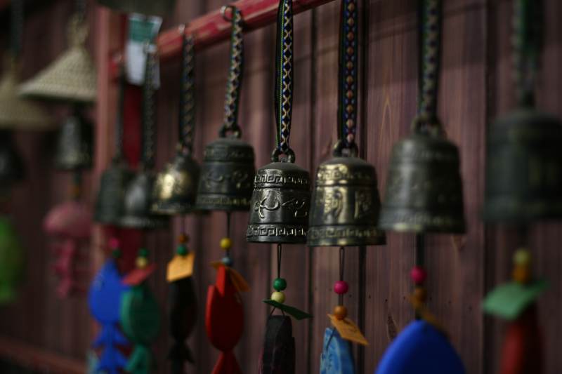 风铃挂饰 色彩斑斓图片