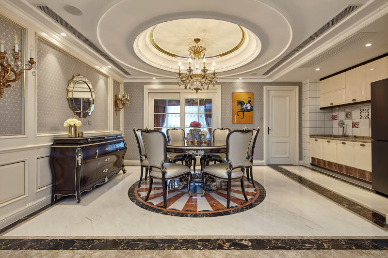 奢华欧式餐厅设计图片