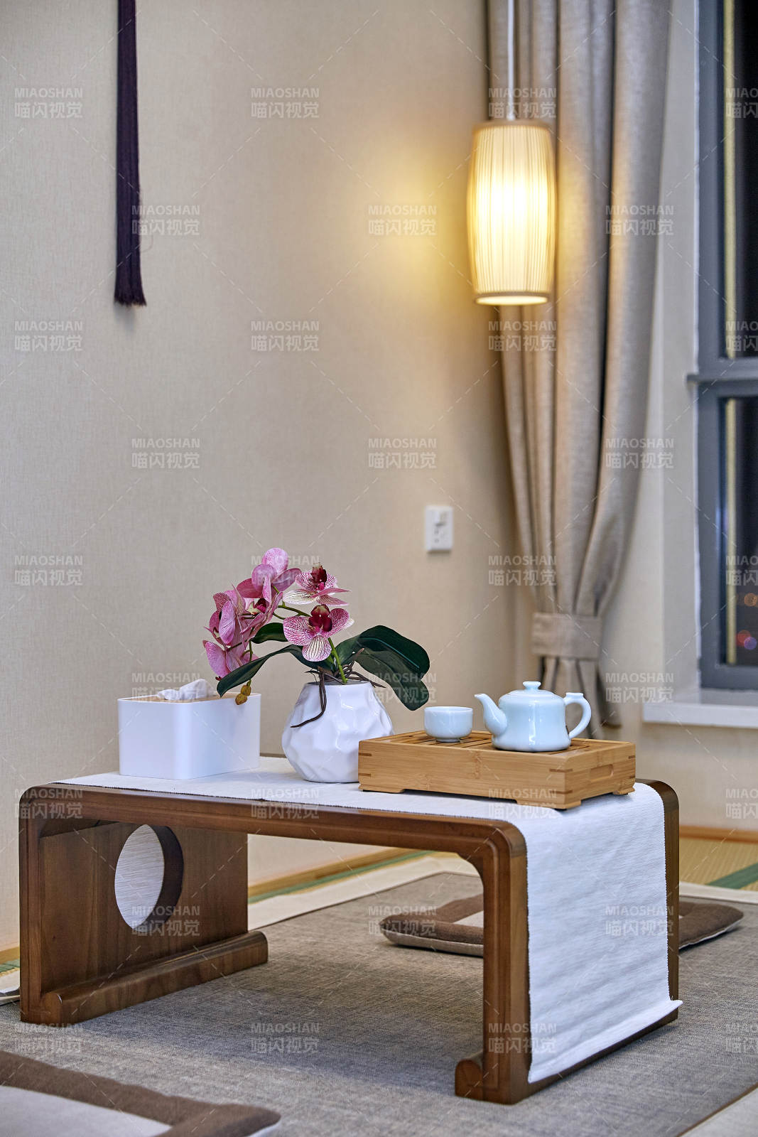 简约中式茶室布置图片