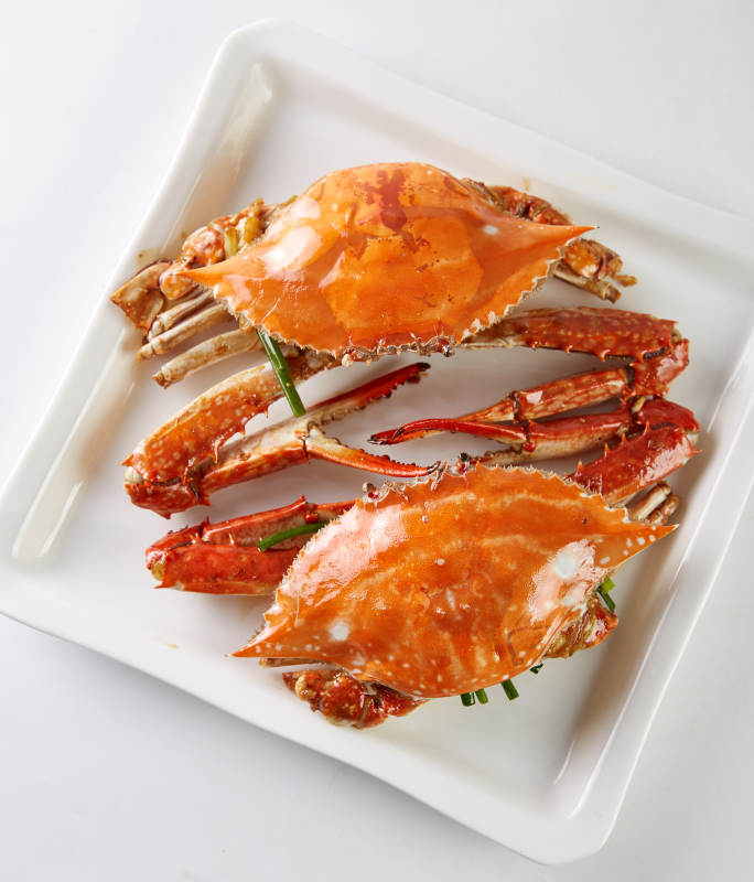 香辣蟹美食特写图片