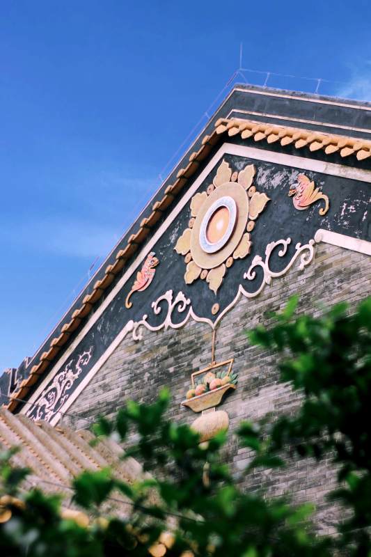 古建筑墙角的精美装饰图片