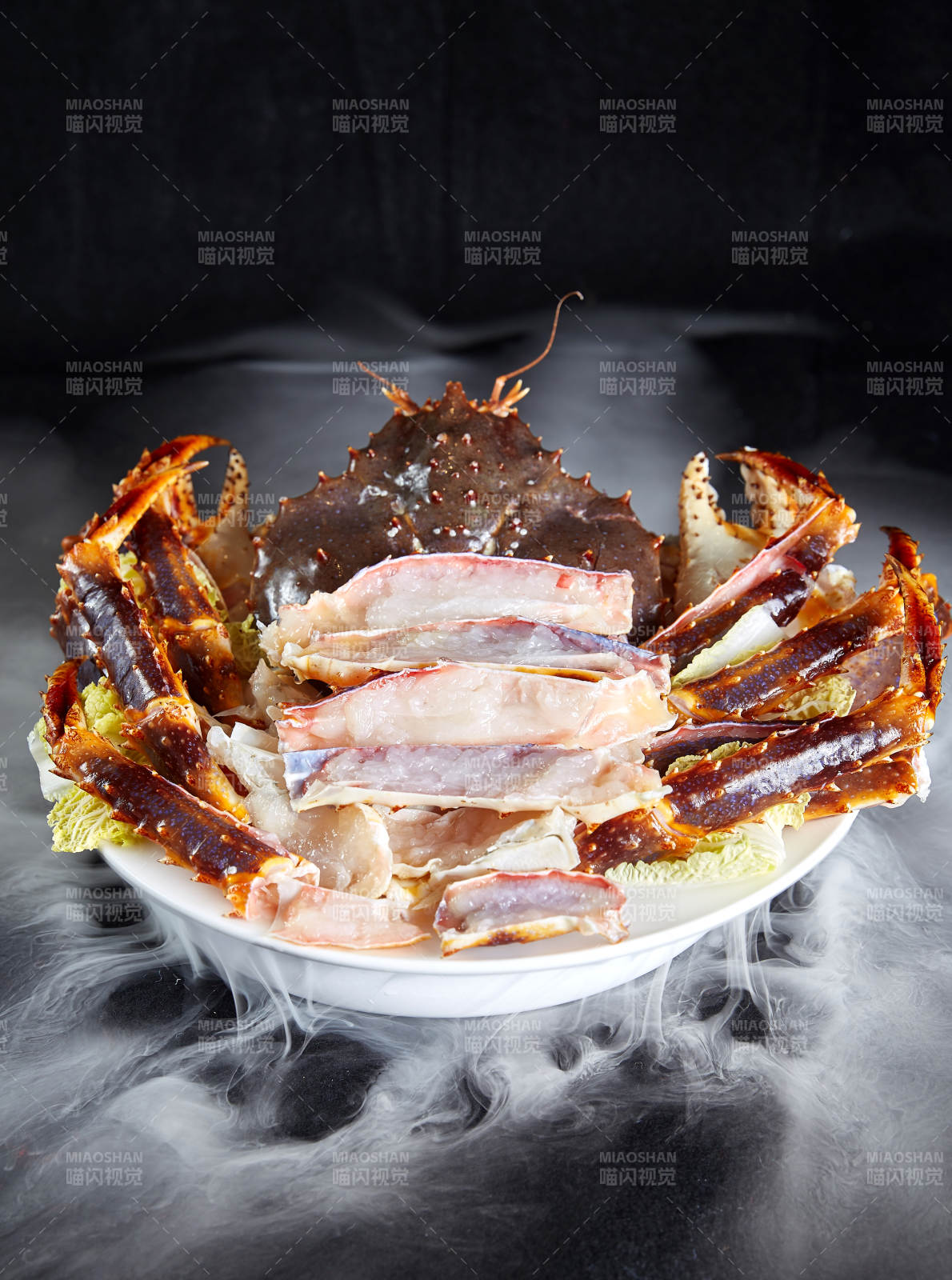 帝王蟹刺身盘图片