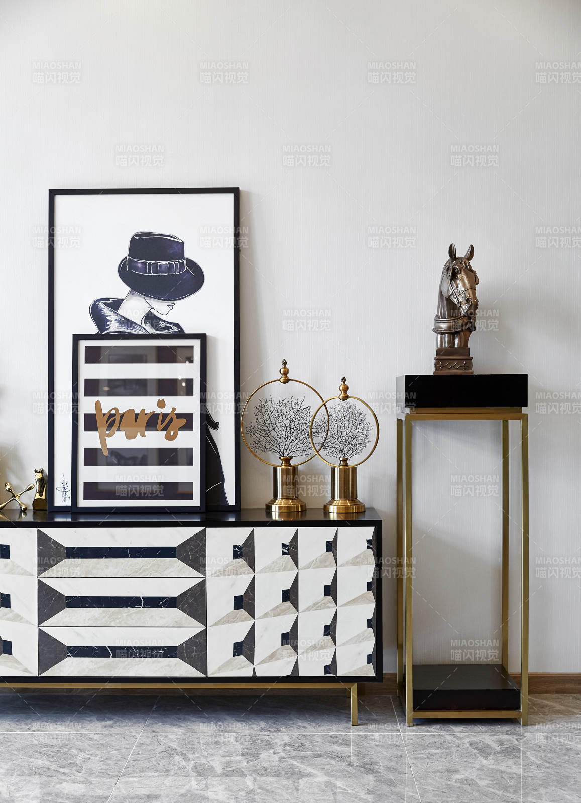 现代简约客厅装饰布置图片