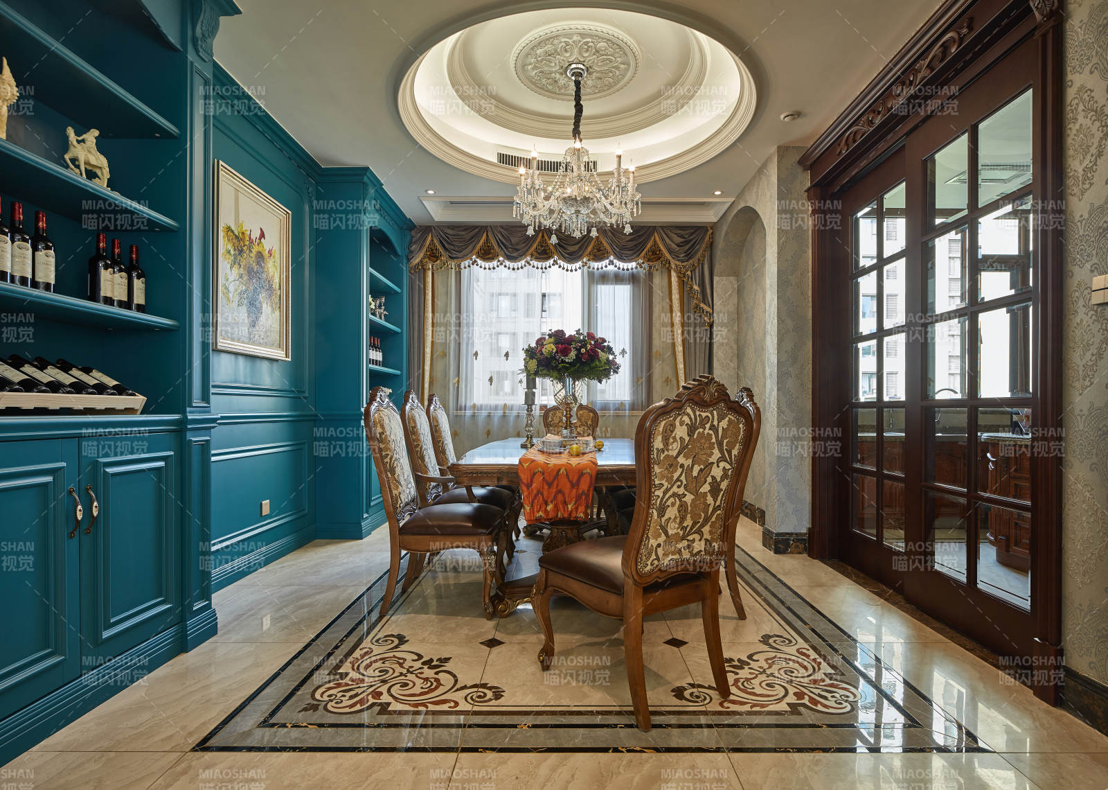 典雅欧式餐厅设计图片