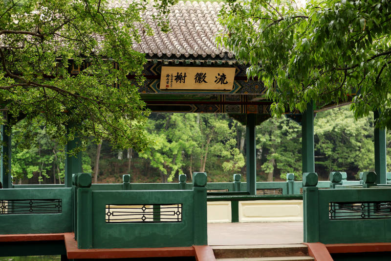 中山陵水榭正面特写图片