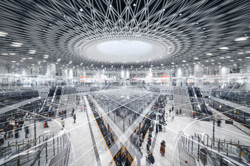 深圳岗厦北地铁站图片