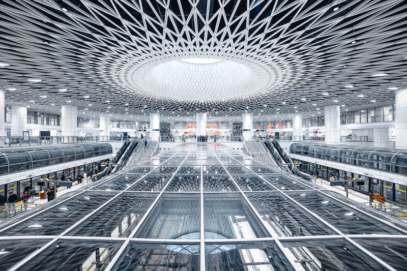 深圳岗厦北地铁站图片