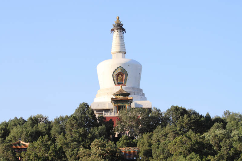 北海公园白塔风光图片