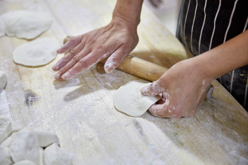 手工制作饺子皮图片