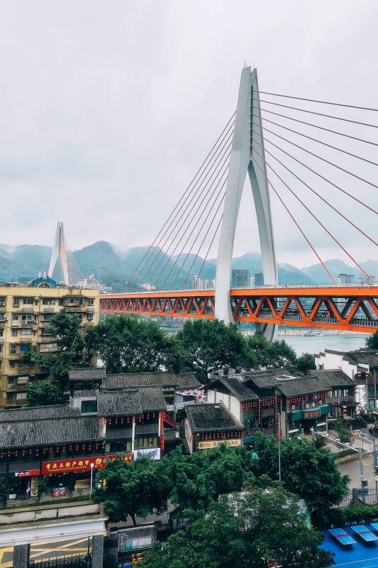 重庆东水门大桥风光图片