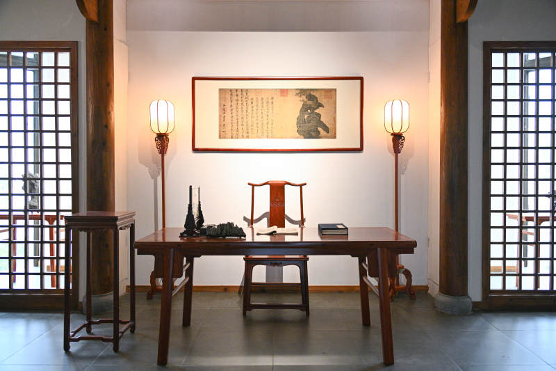 古典书房布置展示图图片