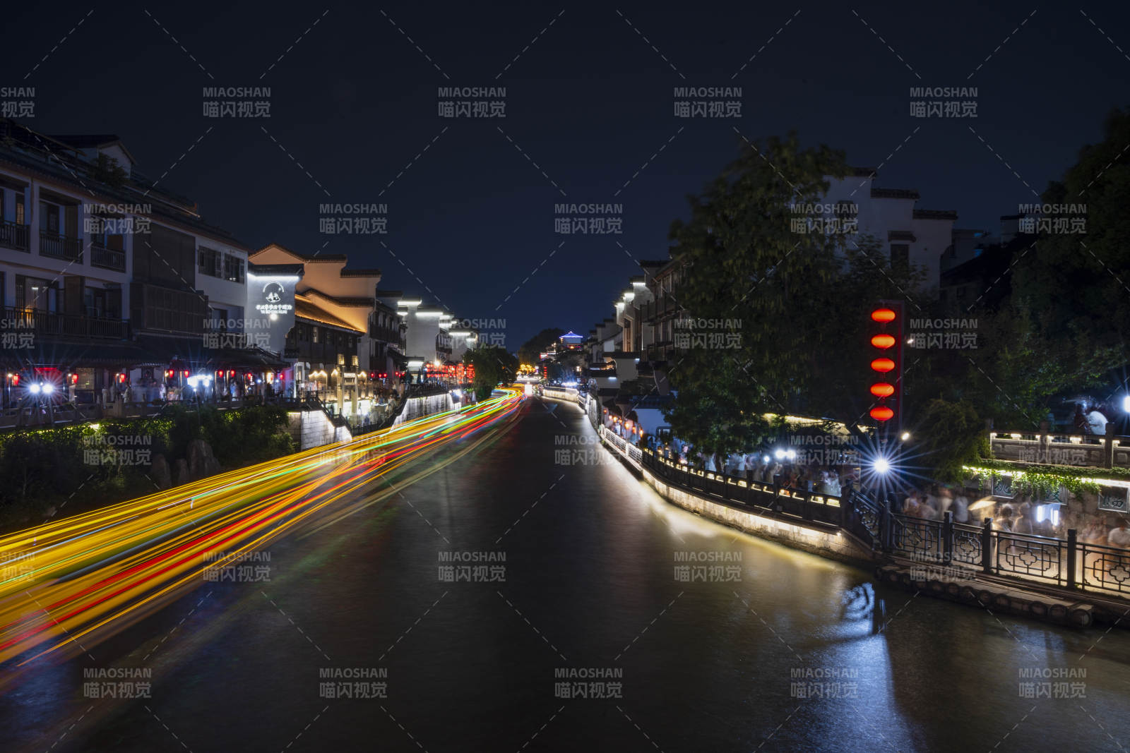 夜游秦淮河图片