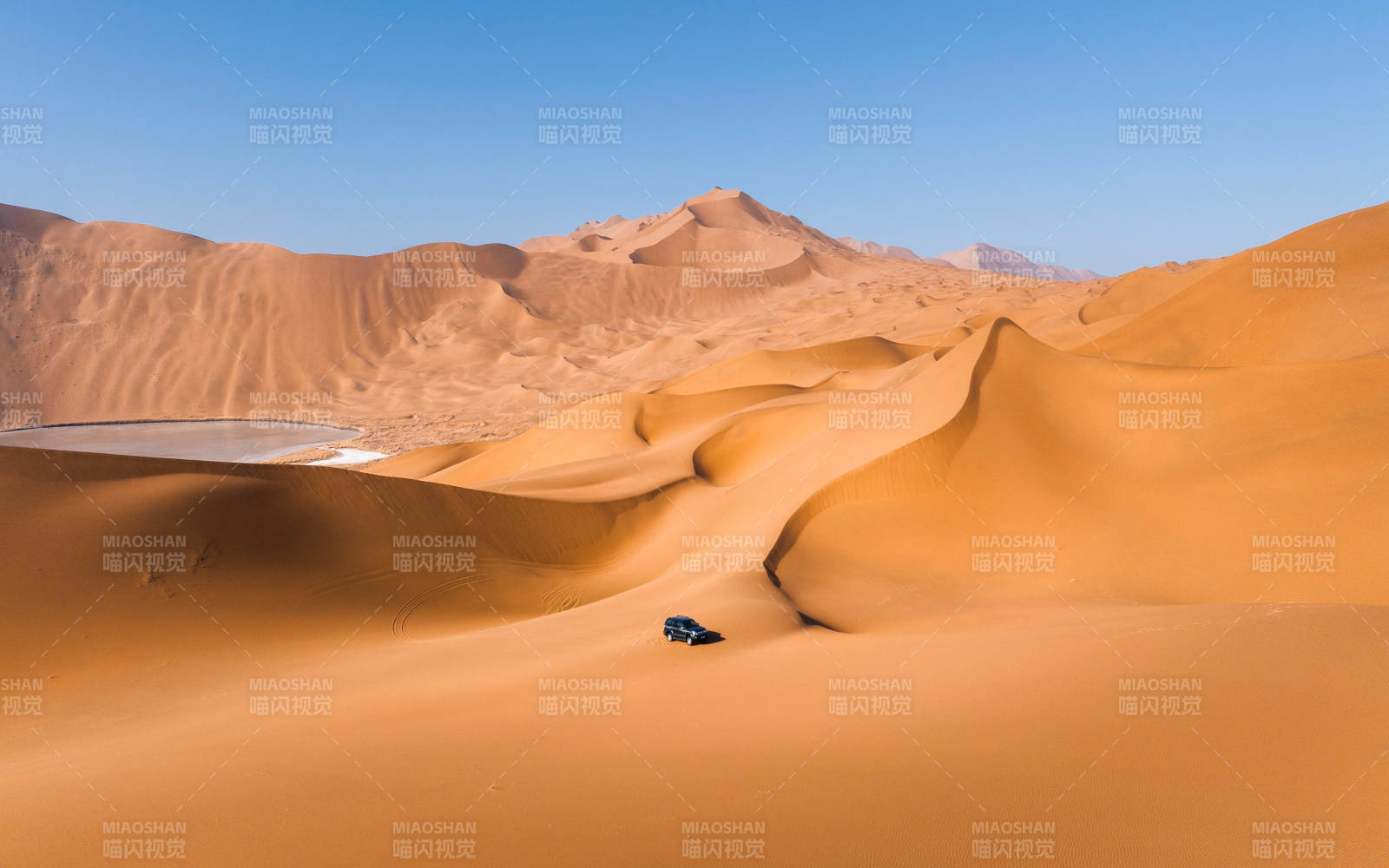 沙漠探险 穿越金色沙丘图片