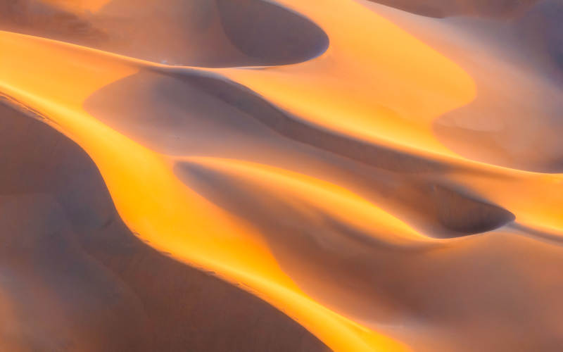 沙漠晨曦 金色沙丘图片