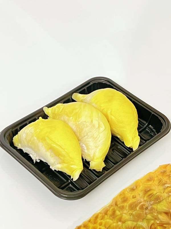 新鲜榴莲果肉包装展示图片