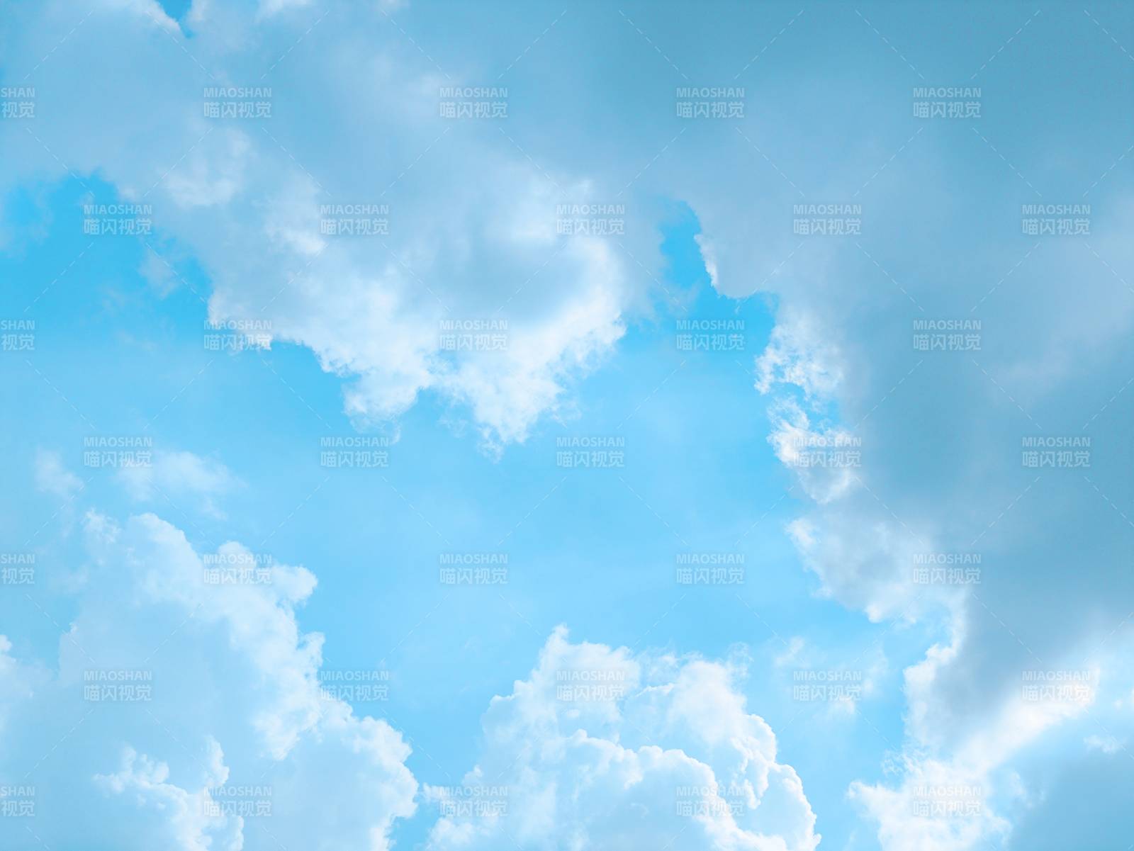 蓝天白云 晴空万里图片