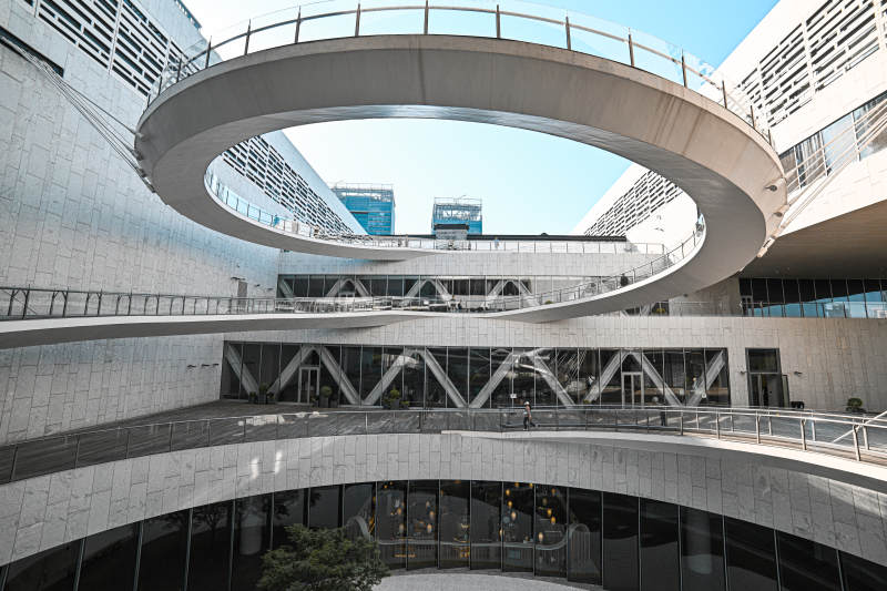 上海博物馆东馆现代建筑的曲线之美图片