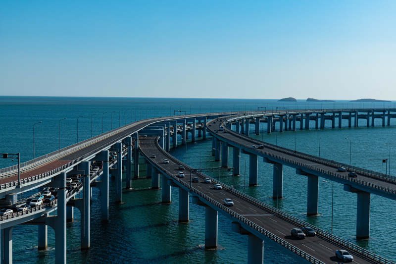 跨海大桥风光无限好图片