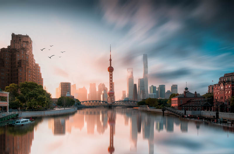 上海外滩晨曦美景图片
