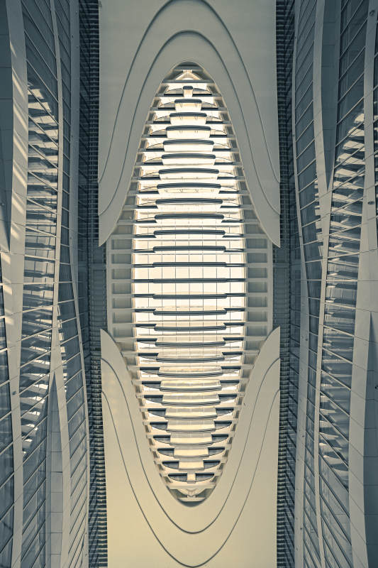 上海前滩汇现代建筑的光影艺术图片