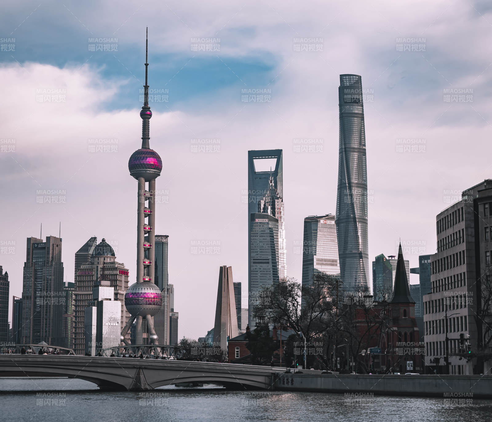 上海陆家嘴天际线图片