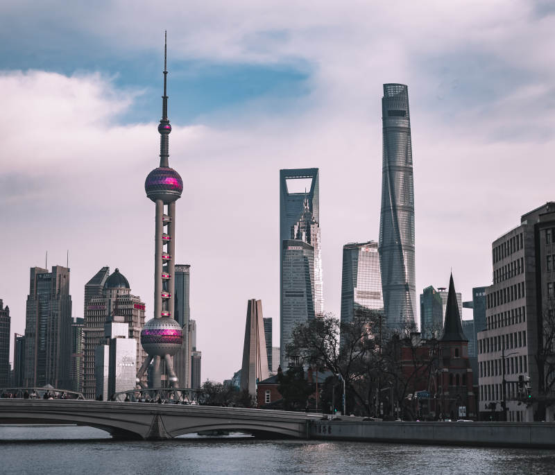 上海陆家嘴天际线图片