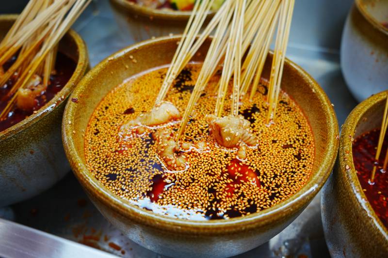 麻辣串串香 诱人美味图片