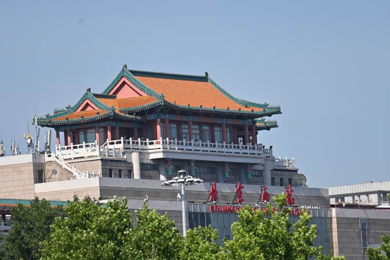 古建筑与现代城市的融合北京西站图片