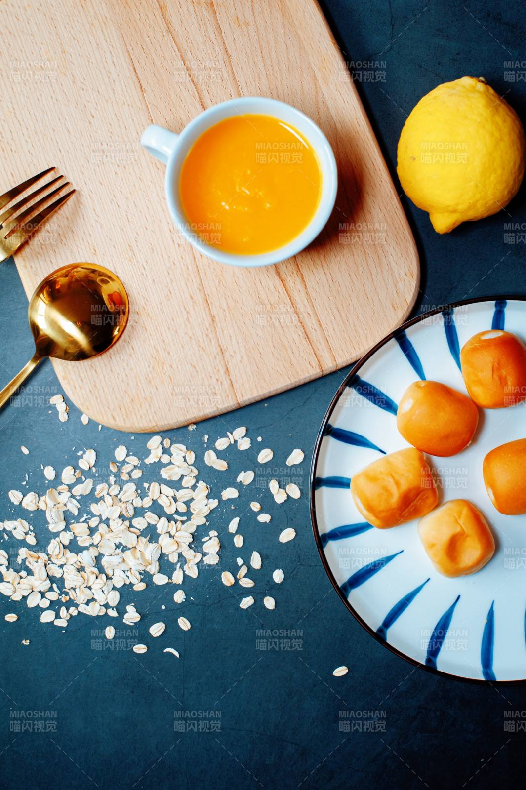 柠檬燕麦早餐搭配图片