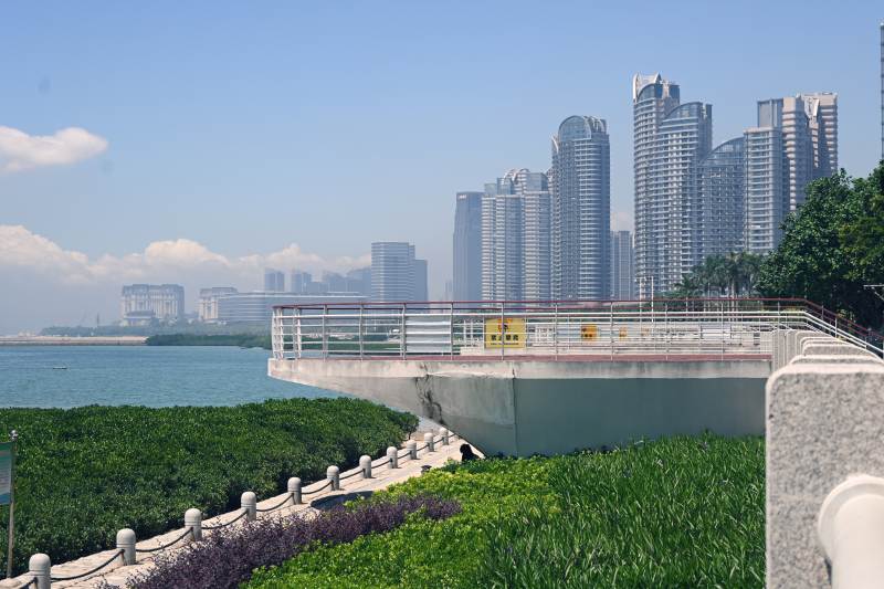 海滨城市风光 同安彩虹跑道图片