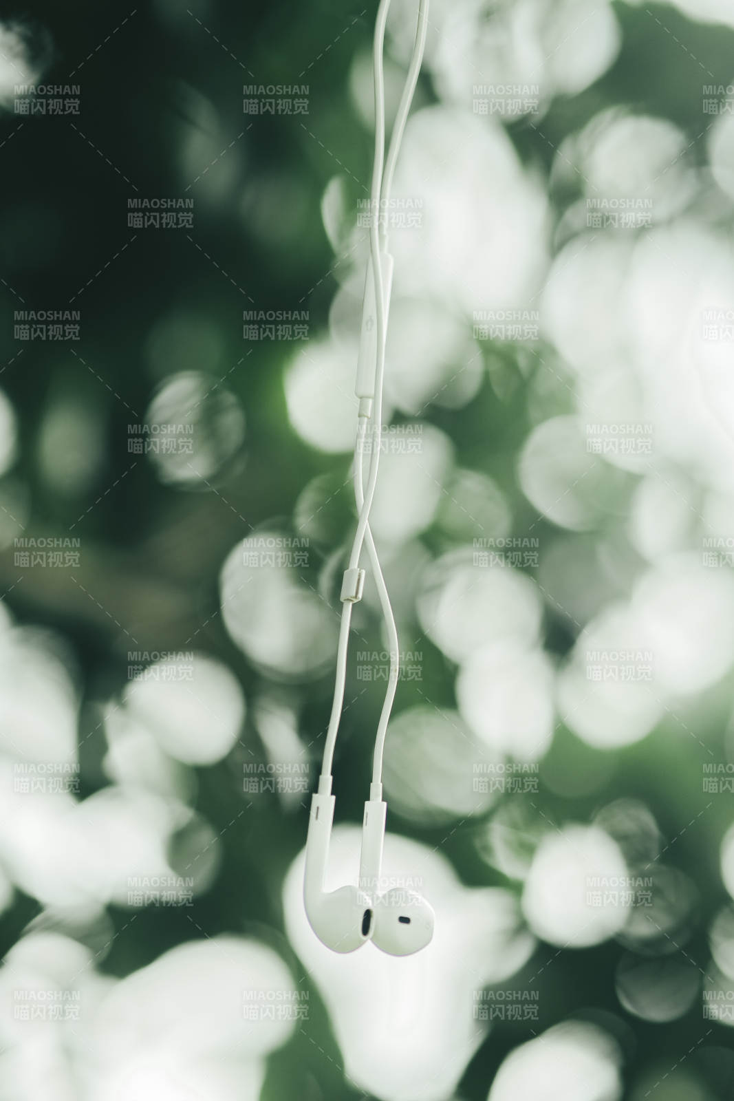 耳机与自然光影的邂逅图片