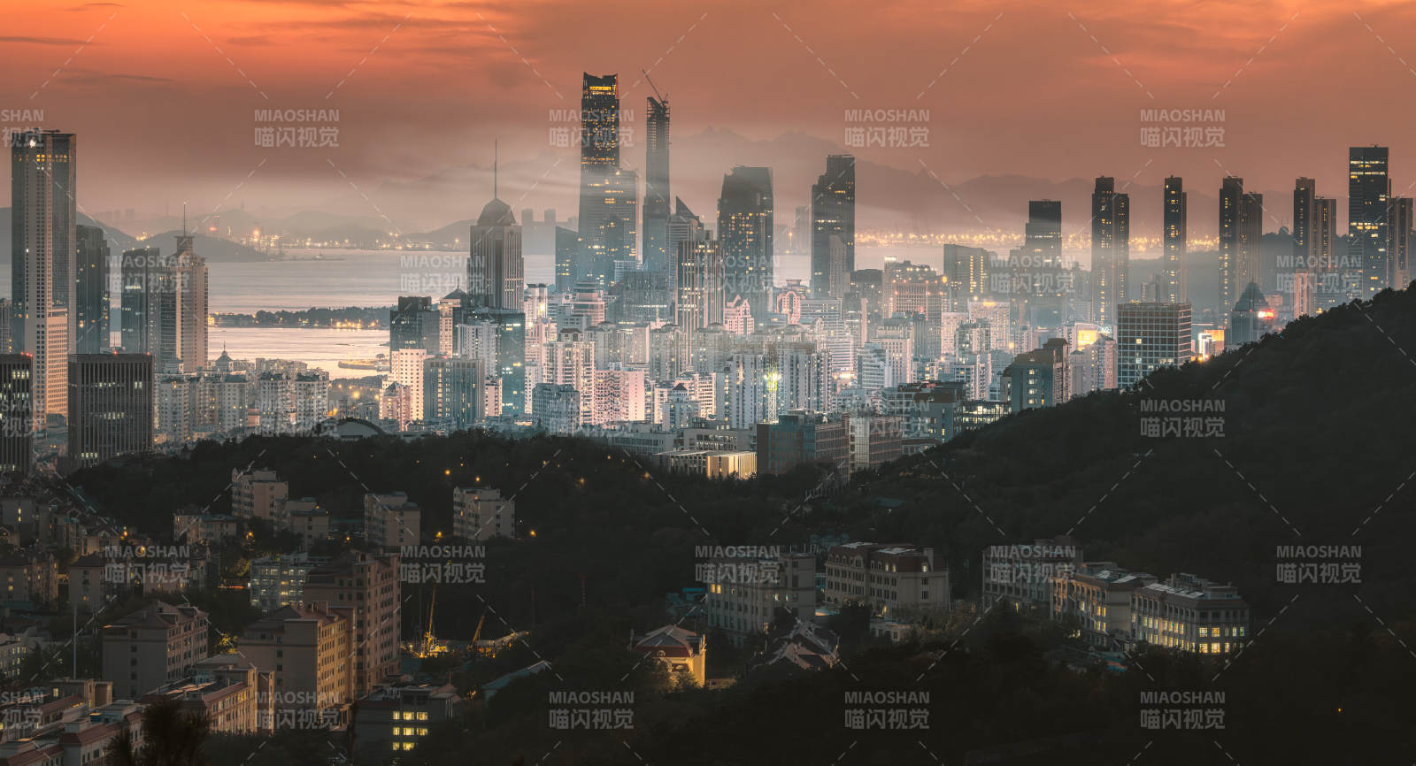 城市夜景 灯火辉煌的都市图片