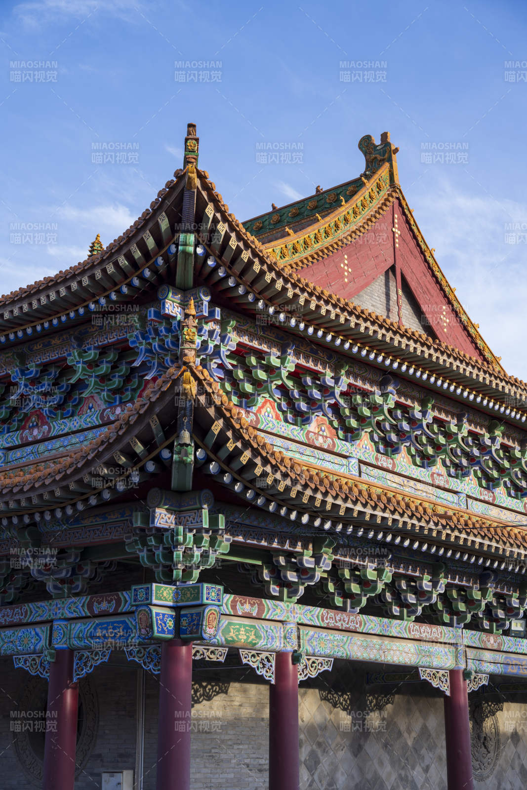 古建筑飞檐斗拱细节图图片