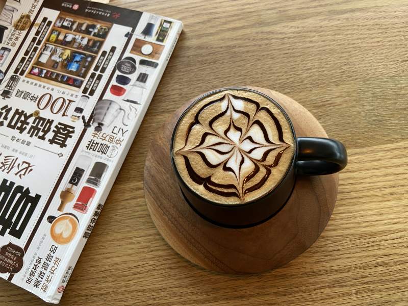 咖啡杂志拉花图片