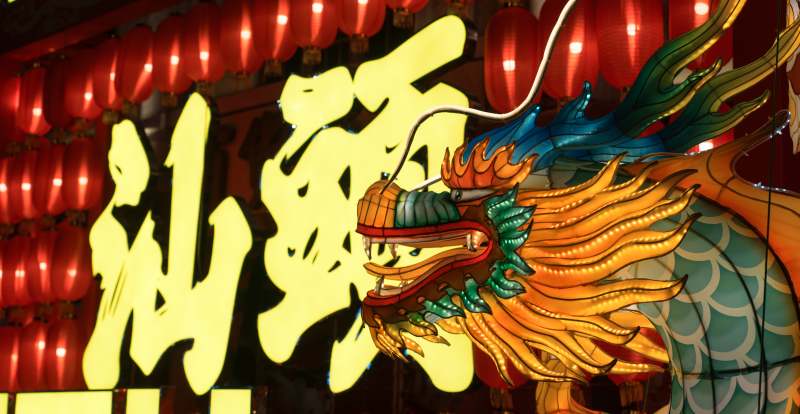 龙灯璀璨迎新春图片