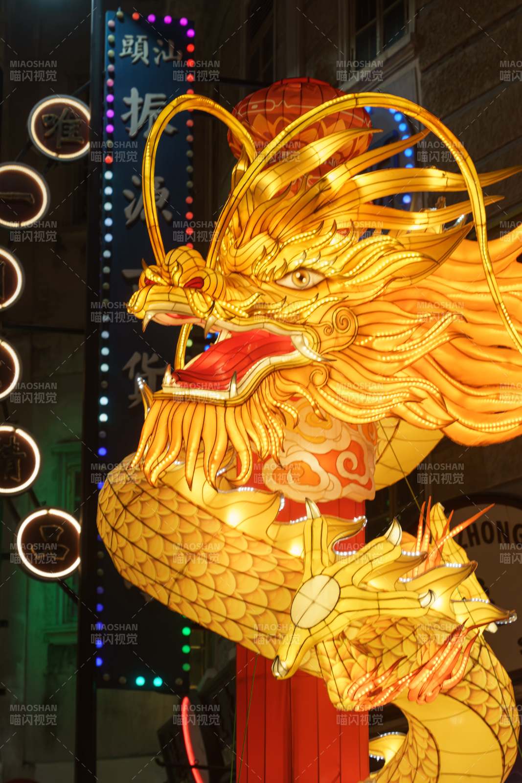 金龙灯饰璀璨夺目图片