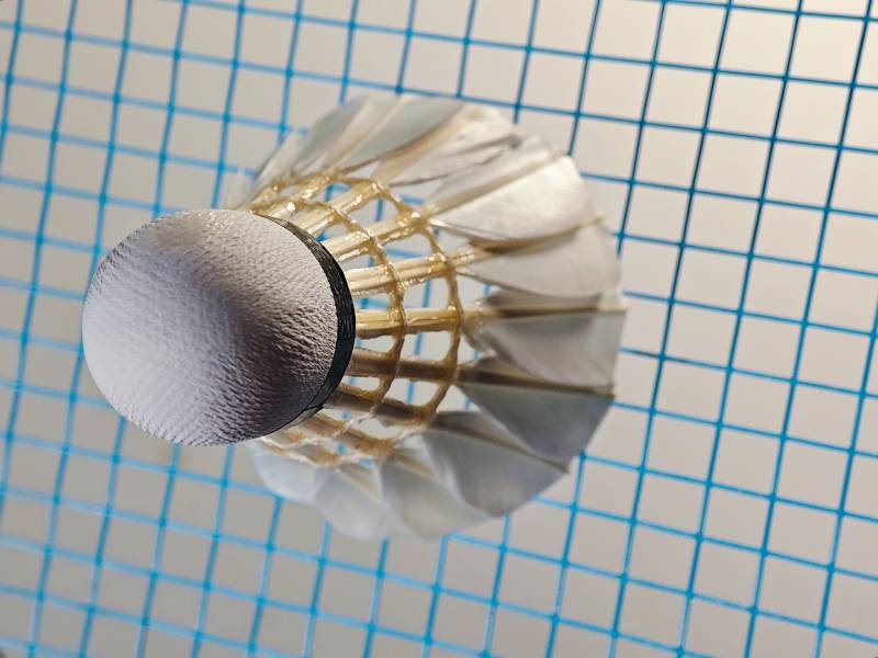 羽毛球特写图片