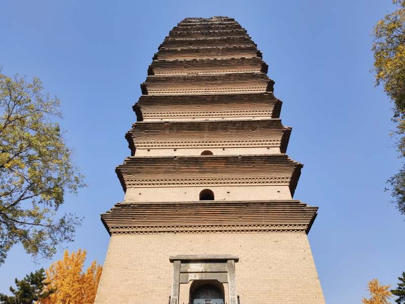 陕西西安小雁塔图片