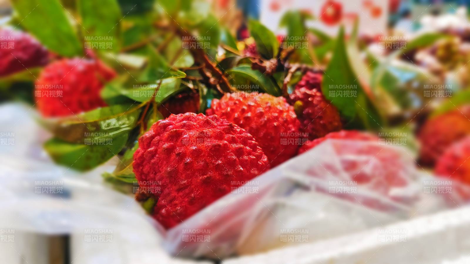 新鲜荔枝 诱人美味图片