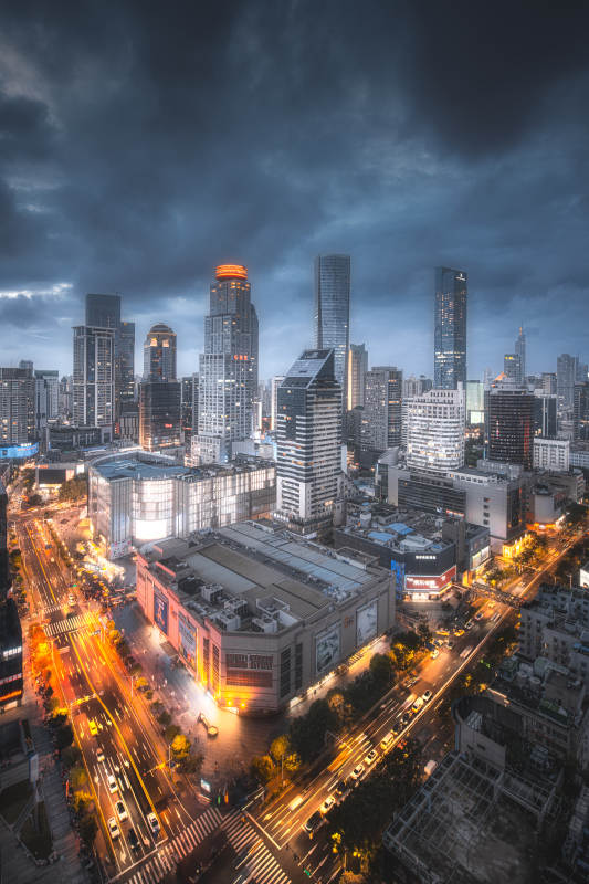 都市夜景 灯火辉煌图片