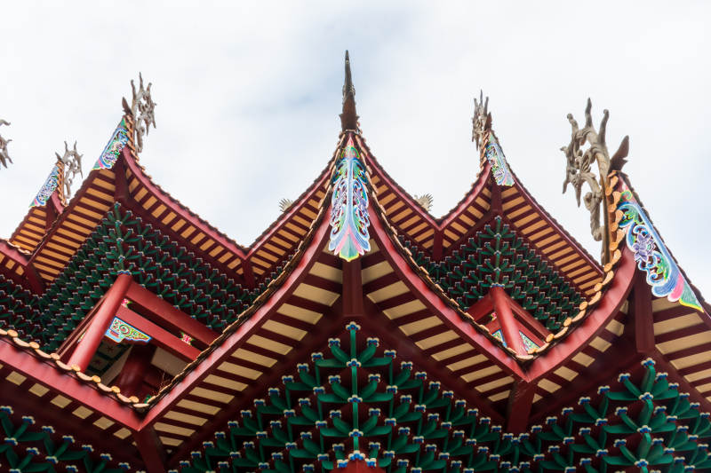 传统建筑的精美屋檐图片