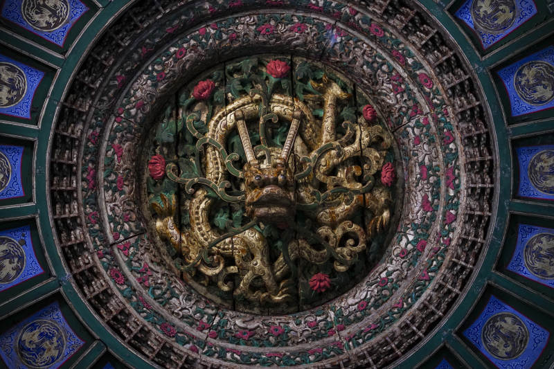 龙纹藻井 古典艺术之美图片