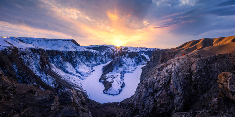 新疆阔克苏大峡谷鳄鱼湾图片