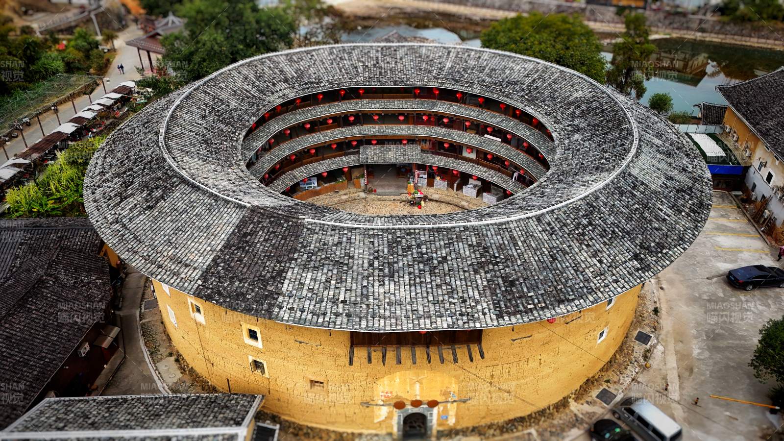福建土楼 圆形建筑奇观图片