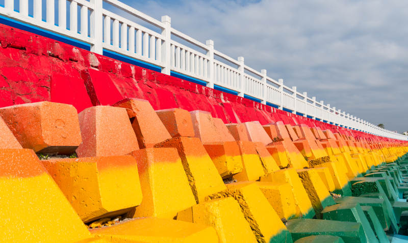 福州彩虹堤坝图片