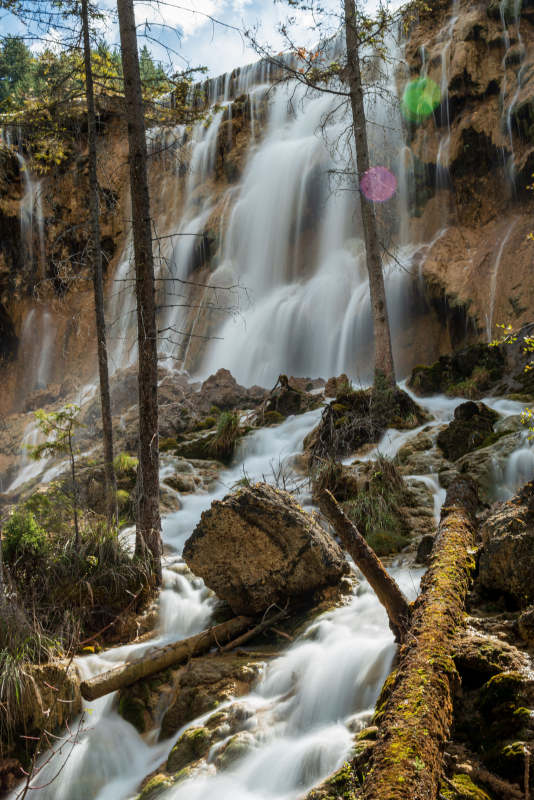 九寨之瀑布图片